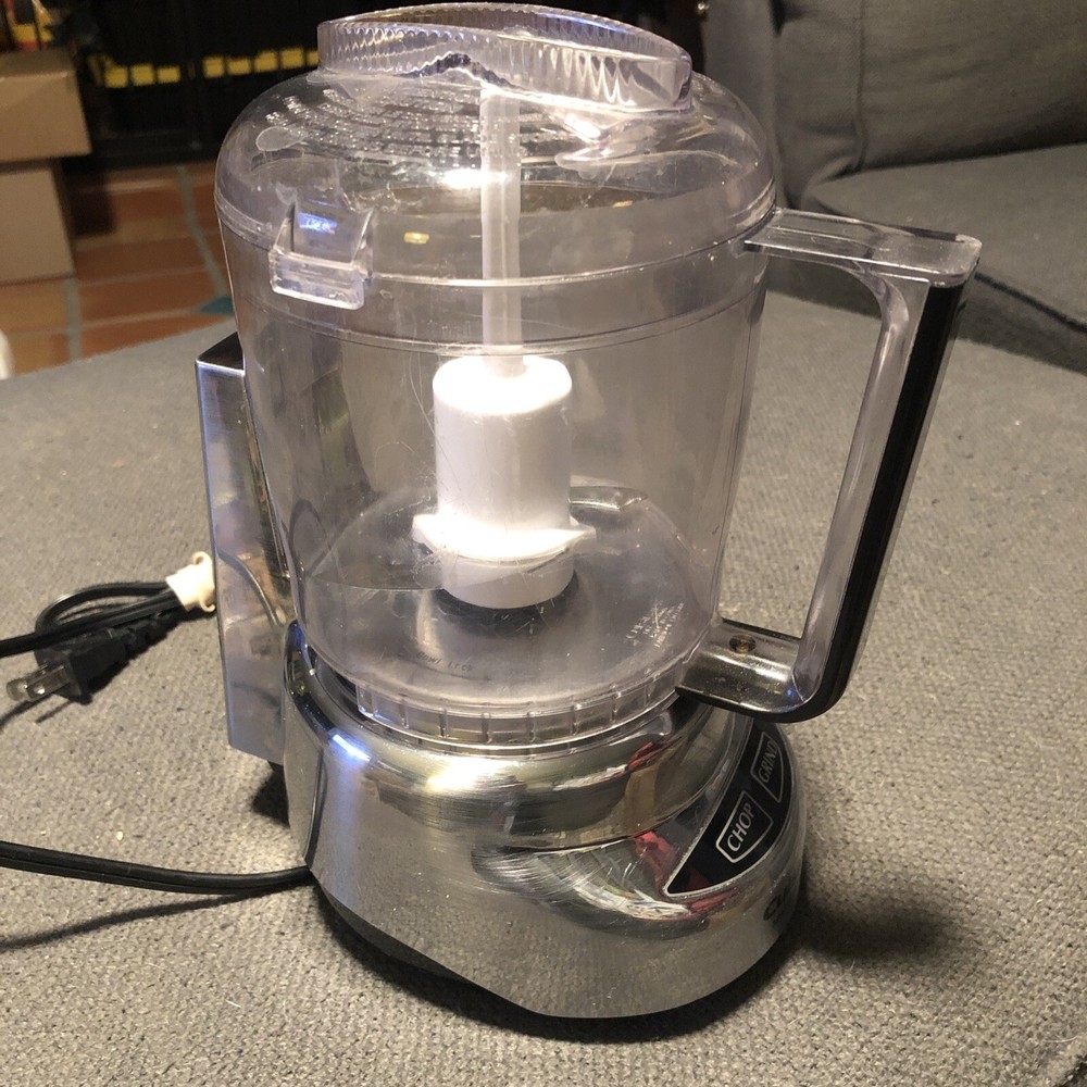 Cuisinart Silver Mini-Prep Plus Food Chopper Grinder Tested & Working