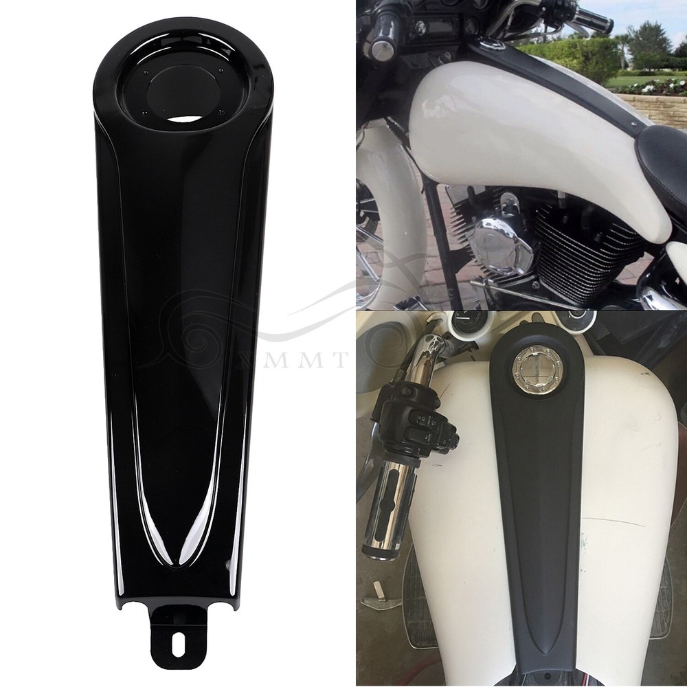 Gloss Black ABS Stretched Dash Panel For Harley Electra Glide FLHT FLHTC FLHTCU