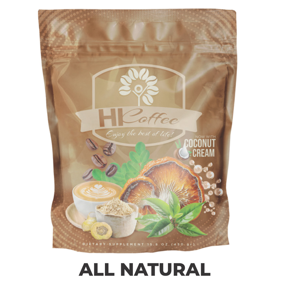 HICOFFEE (Ganoderma-Maca-Collagen-Moringa-Green Tea-MCT-Cappuccino)