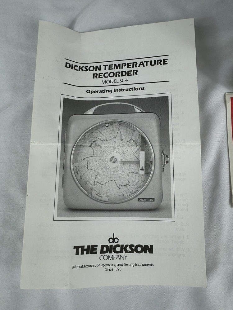 Vintage Dickson Model SC4 - Temperature Recorder - Not Tested