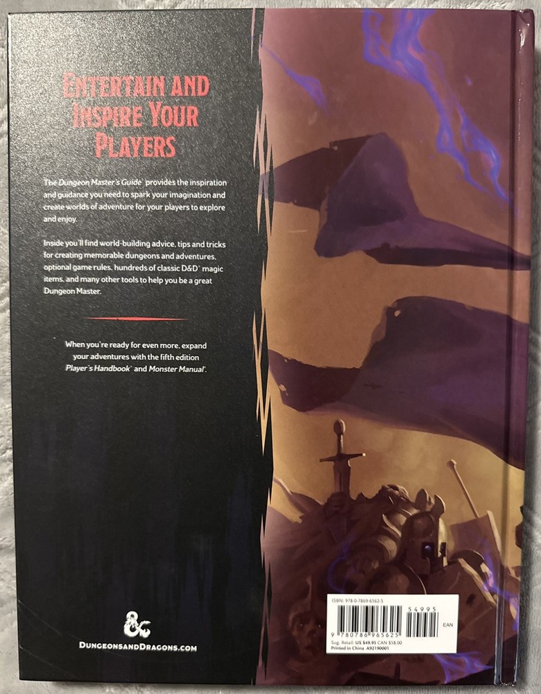 D&D DUNGEON MASTER'S GUIDE HC Dungeons & Dragons