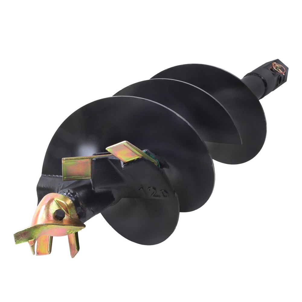 Attachments 12" x 48" Auger Bit for Post Hole Digger, 2" Hex Connect