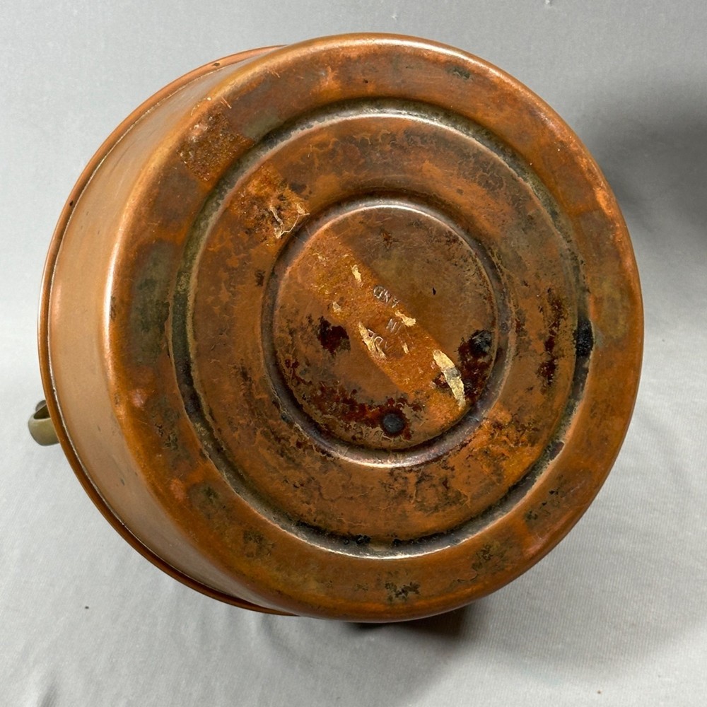 Vintage Copper Tea Kettle England Wood Handle