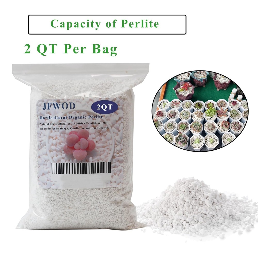 2 Quart Organic Perlite Horticultural Soil Amendment for Plants 2QT,