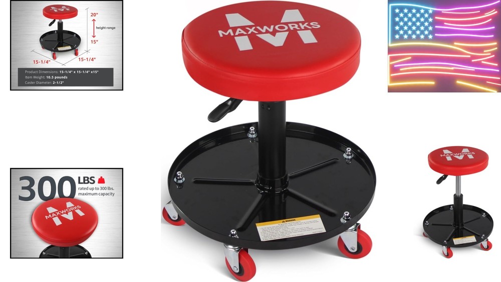 /Creeper with Adjustable Height - 300 lb Capacity