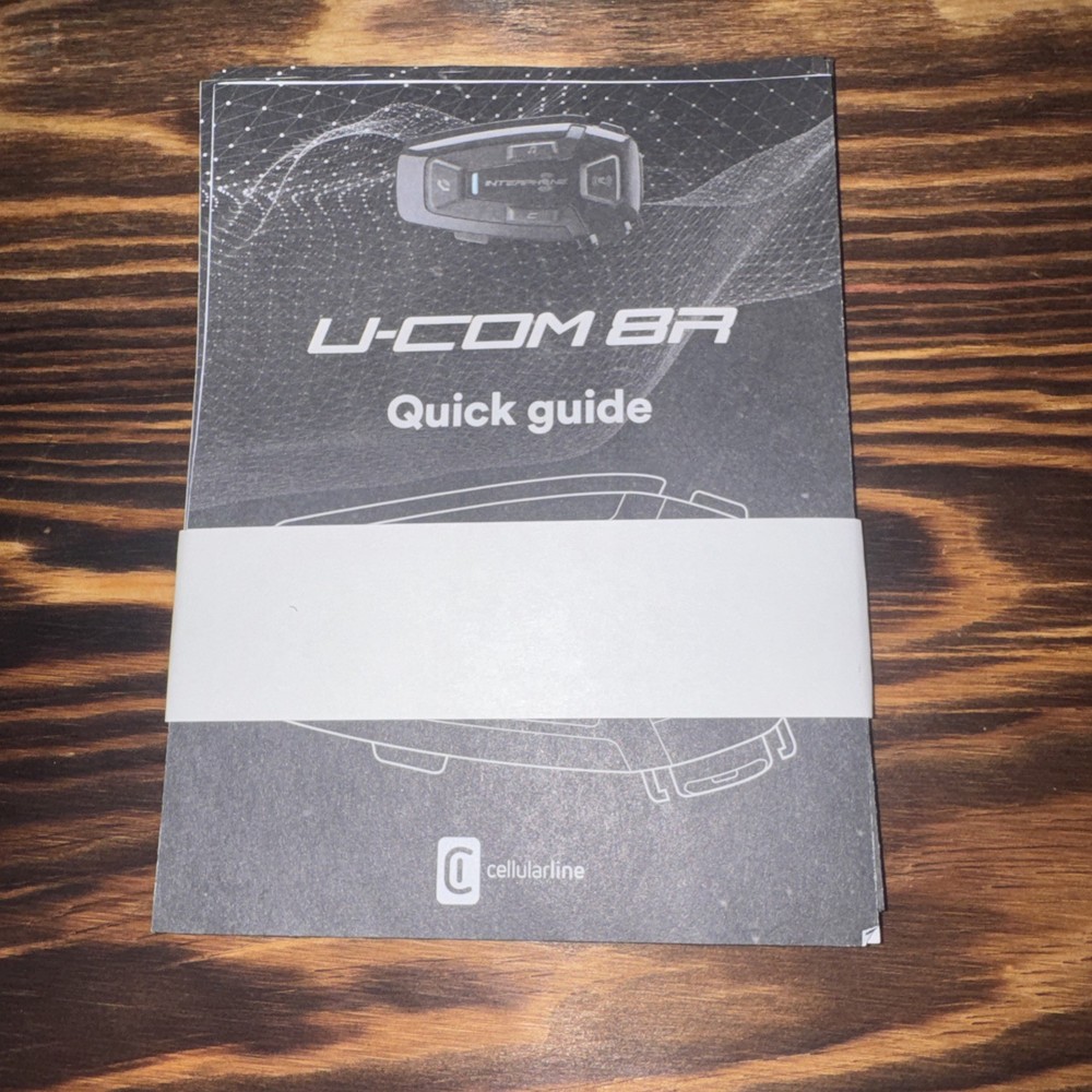 Interphone U-COM 8R Mesh 2.0 Motorcycle Bluetooth Intercom Headset (Single Pack)