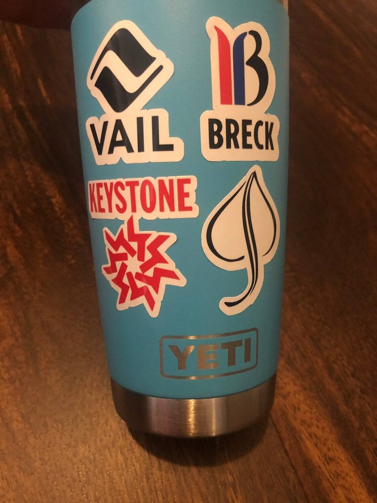 Verbier Ski Resort Vinyl Printed Sticker