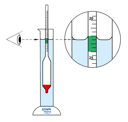 Tropic Marin Measuring Cylinder incl. Hydrometer