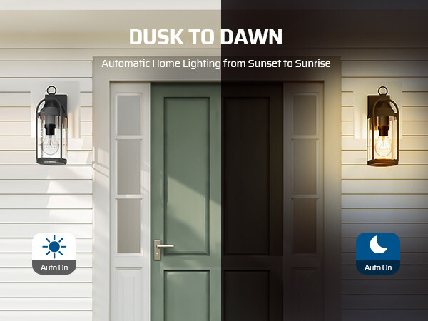 DEWENWILS Dusk to Dawn Light Bulb Sockets, E26 Light Sensor Socket, Light Socket
