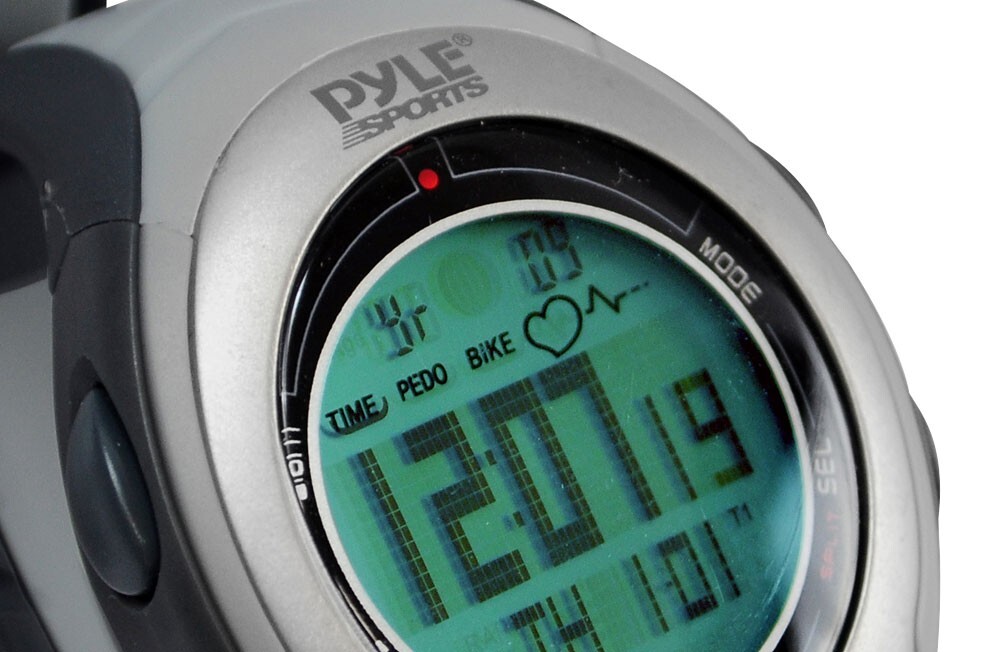 Pyle Digital Biking/Running Watch-Bicycle Adaptor, Pulse, Chronograph, Pedometer