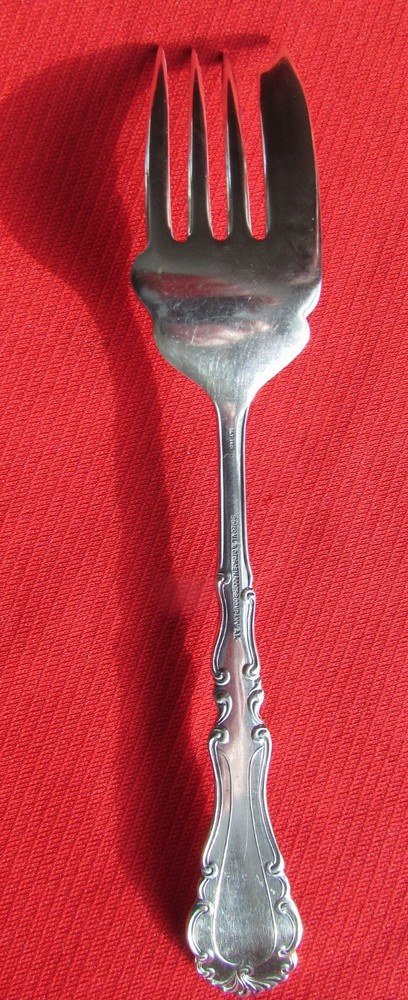 1900 Webster aka Warren Pattern Fish Serving Fork By S & G Rogers Silver Plate
