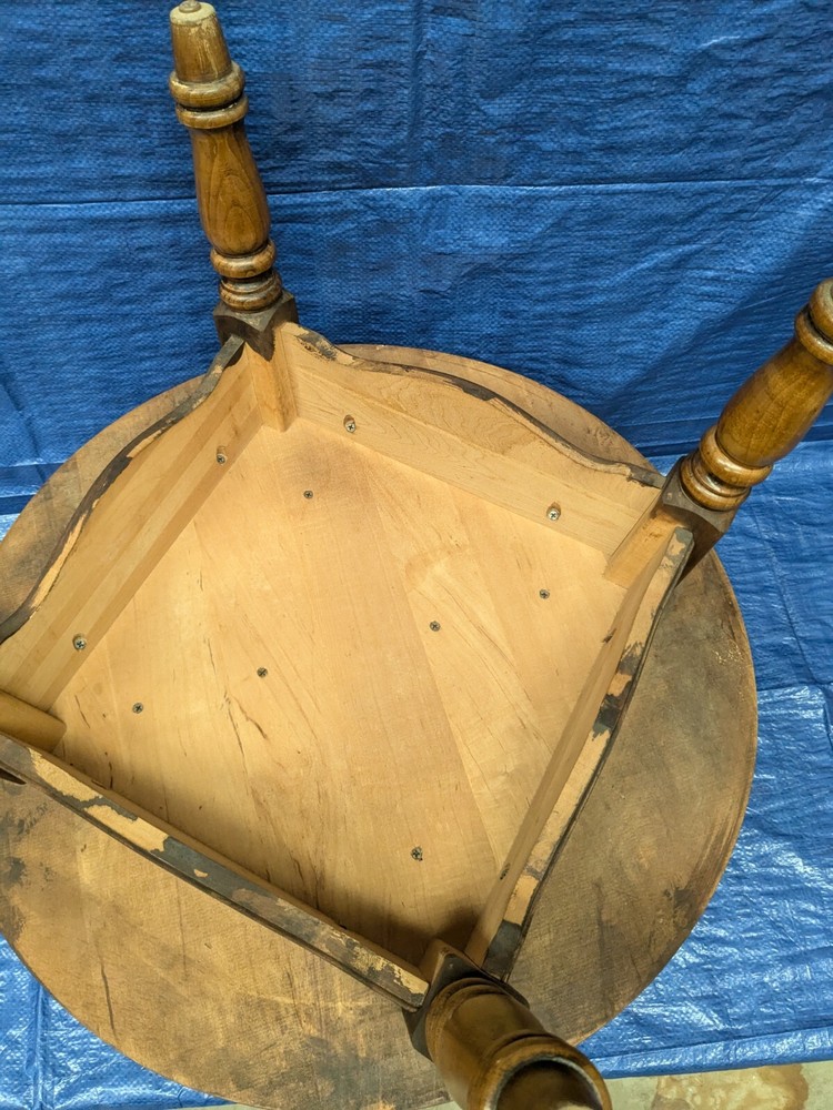 Vintage Two Tier End Table Round Side Table