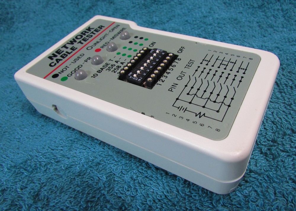 Vintage NETWORK CABLE TESTER Serial No. 288486