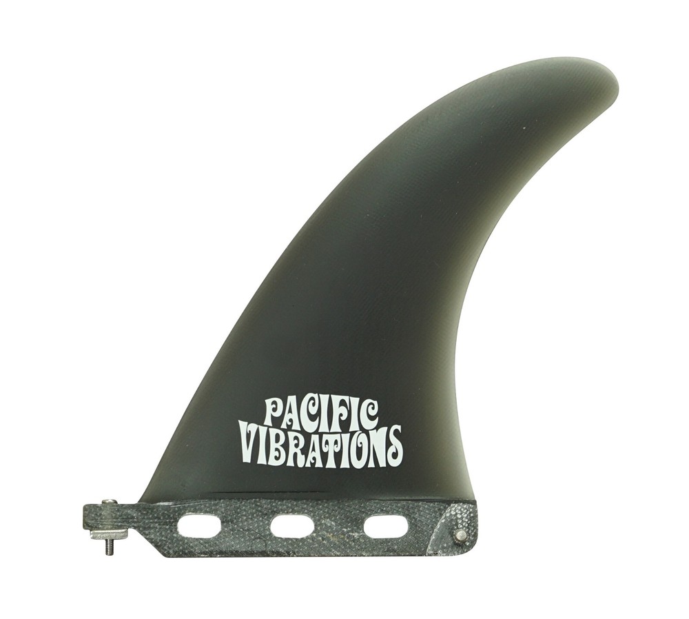Pacific Vibrations PROGRESSIVE longboard surfboard Fin 7” Center  Smoke
