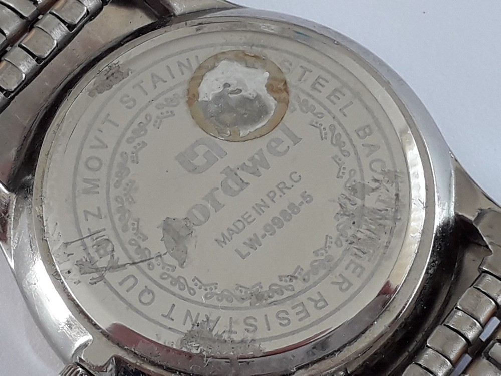 Lordwel Quartz Watch. (Working). Lot #862