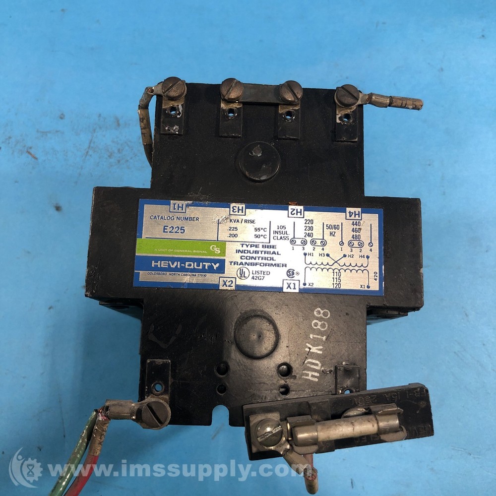 General Signal E225 Hevi-Duty Transformer USIP
