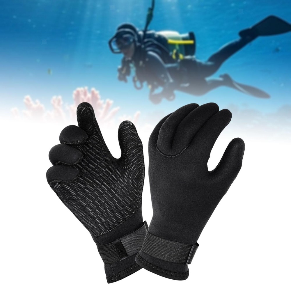 Scuba Diving Gloves with Adjustable Wrist Strap Hand Protection