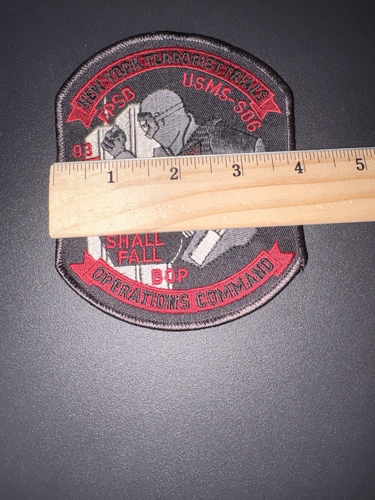New York Terrorist Trials Operations Command NYTTOC Police Patch