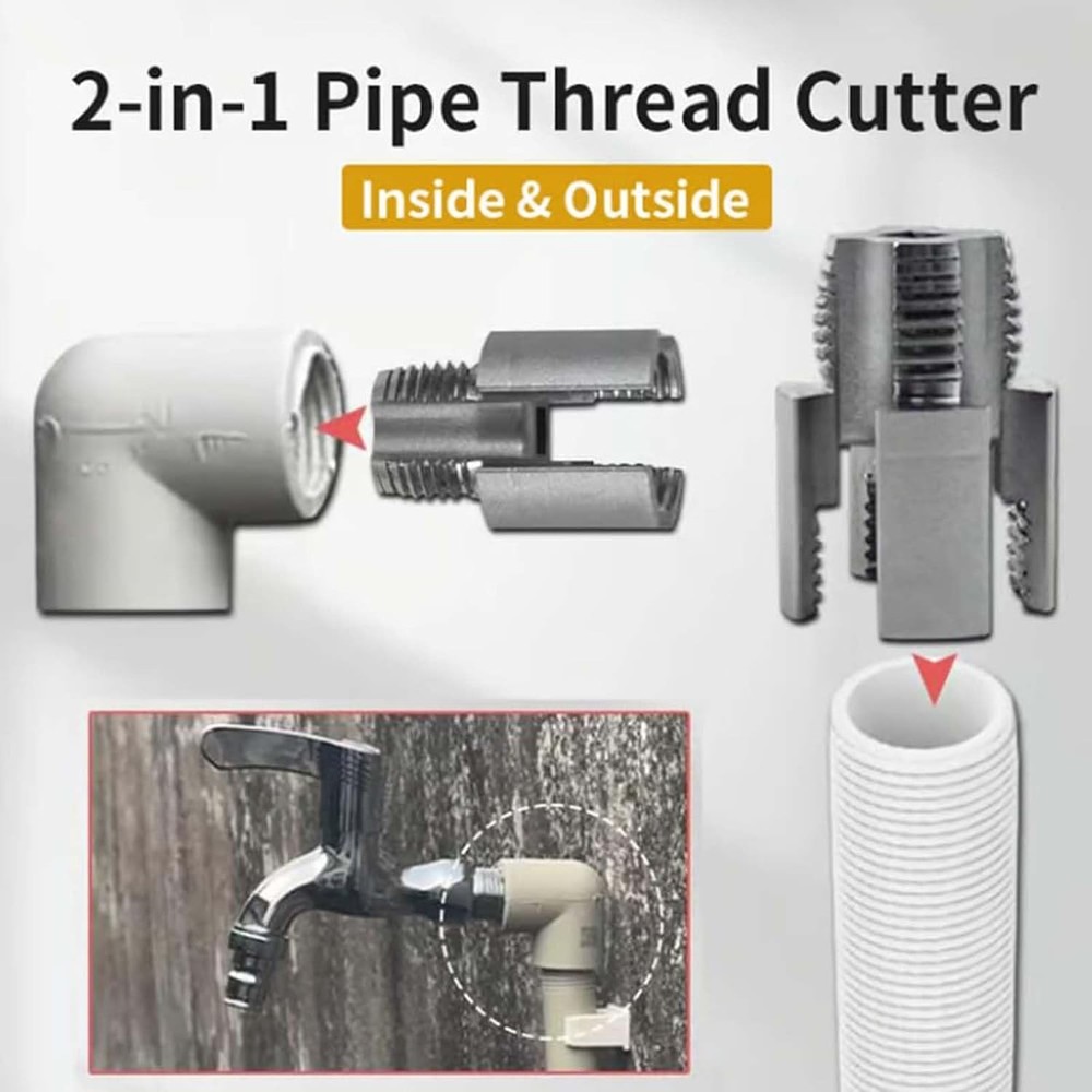 Internal&External Pipe Threading Tool, Pipe Thread Cutting Tool(1/2" in+3/4" in)