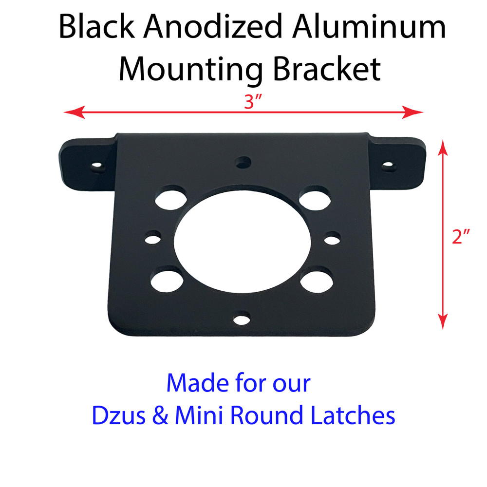 Push Button Latch Dzus or Round Latch Mounting Bracket Quick Latch Bracket