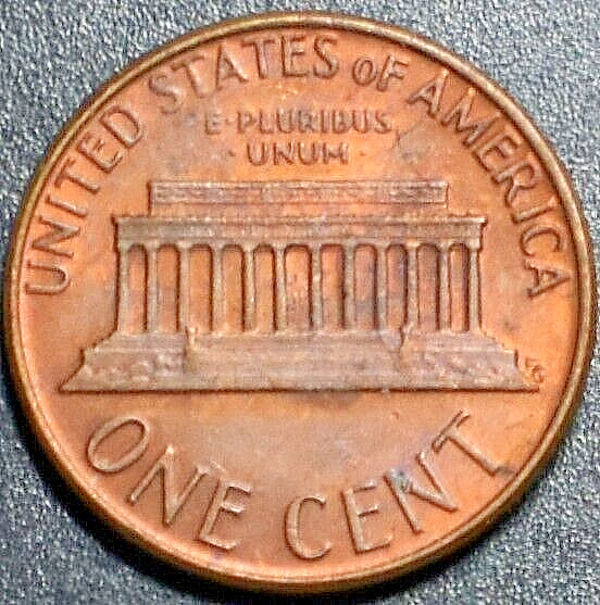1975 ERROR PENNY WORN DIE LUMP UNDER STEPS     217