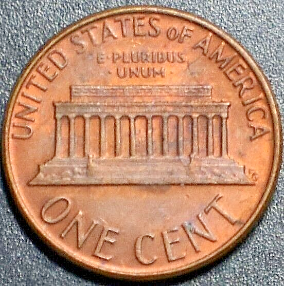 1975 ERROR PENNY WORN DIE LUMP UNDER STEPS 217