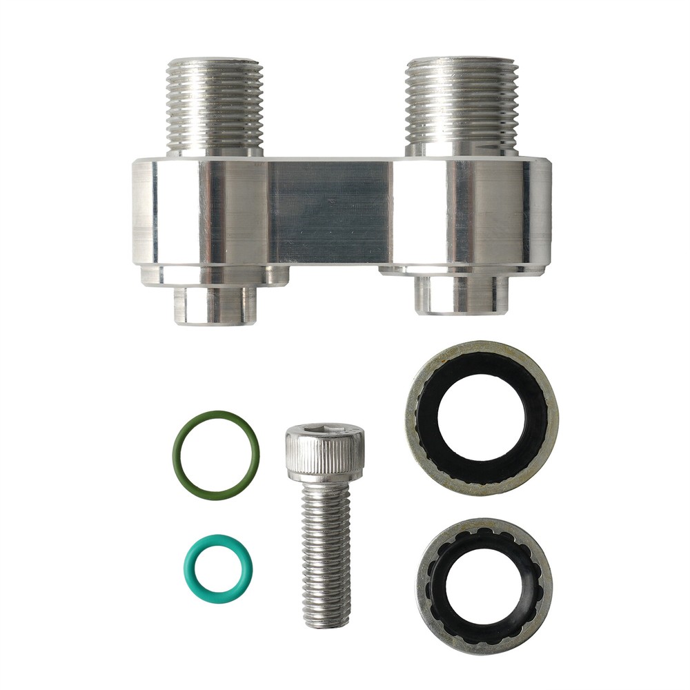For LS Swap GM R4 A/C Compressor Straight Adapter Fitting