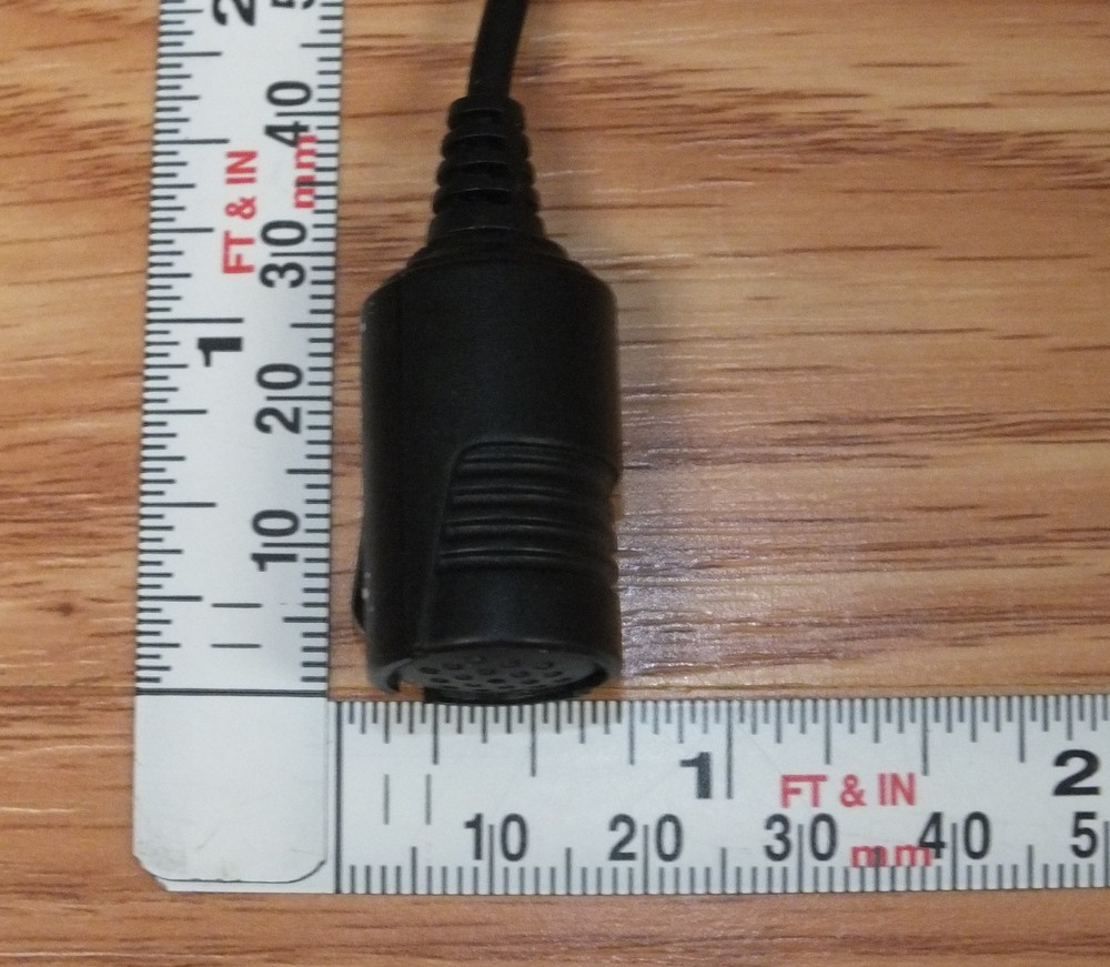 Unbranded Solid Black Microphone With 3.5mm Male Plug In **READ**