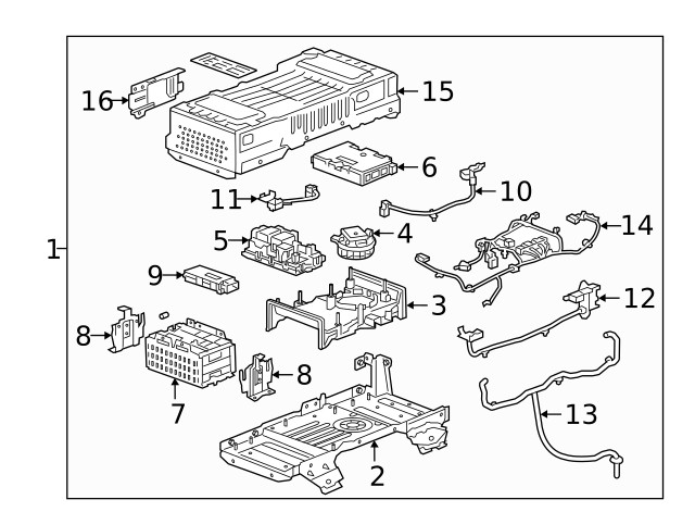 Genuine GM Drive Motor Battery Interface Control Module 24282084