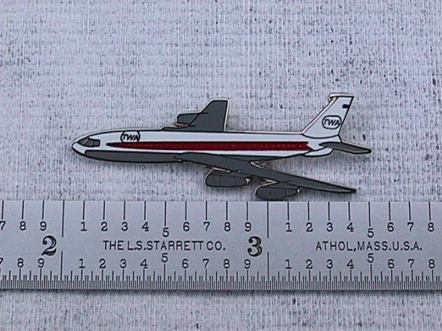 TWA  /  TRANS WORLD AIRLINES 707 PIN.