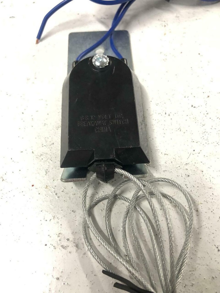 2) Trailer Electric Break Away Switch, Cable Pull brake, replacment break cable