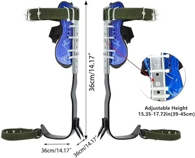 Tree Climbing Spikes Set,Adjustable Tree Climbing Gear Tree Climbing Tool,Non-Sl