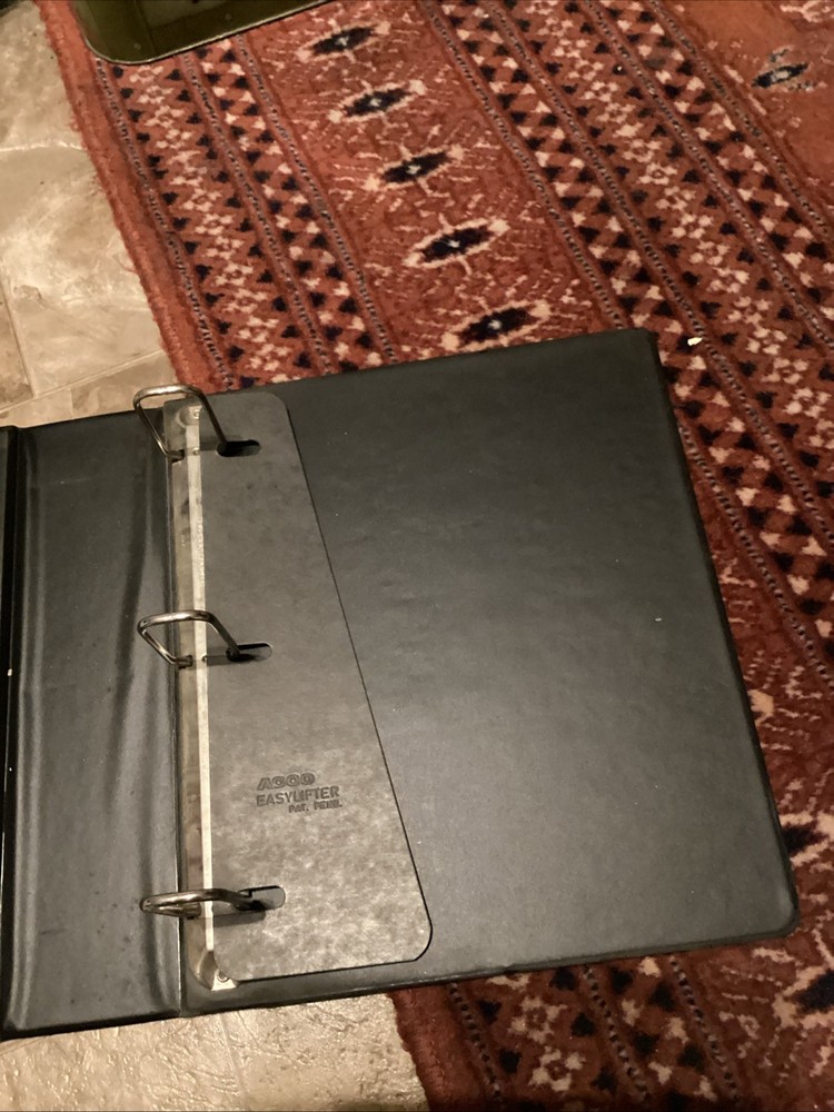 Vintage Wizard Pro Card COMIC BOOK ALBUm Empty Black Binder