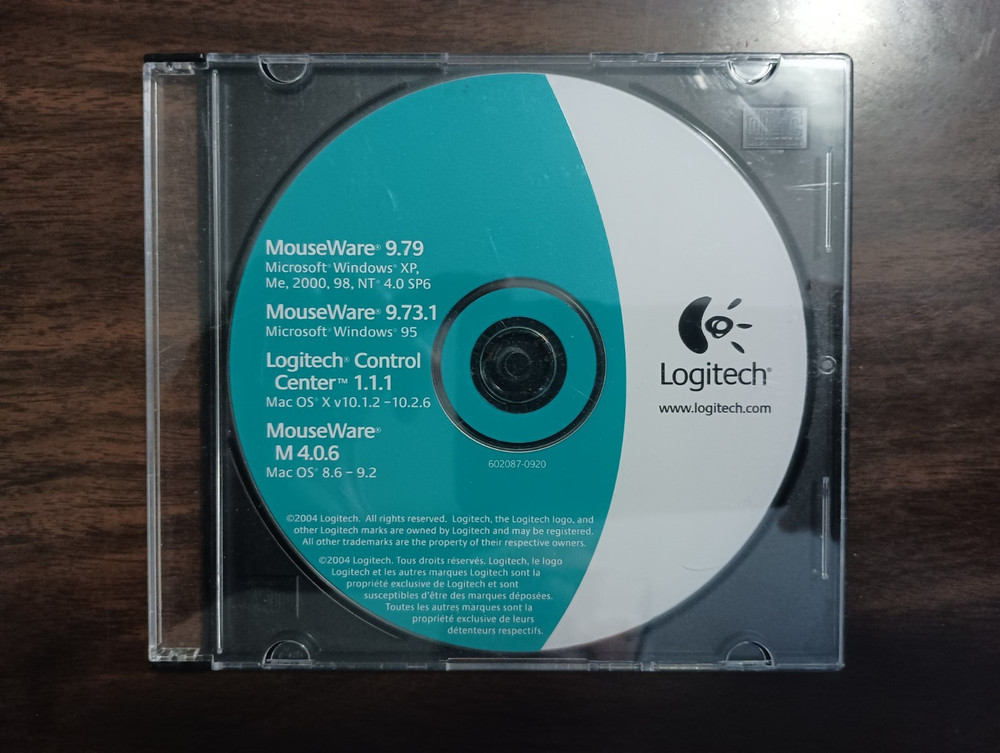 Logitech Mouseware - drivers & documentation cd - Windows & Mac - 2004