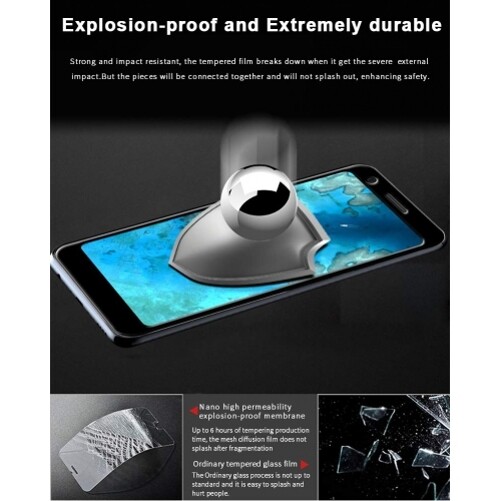 For Google Pixel 3a - Screen Protector Tempered Glass 3D Curved Edge Full Cover