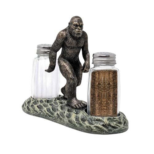 Bigfoot Salt and Pepper Shaker Set with Holder