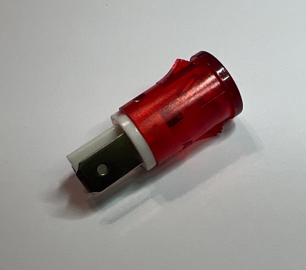 New Red Indicator Light 120V .3W 1/2" Mount