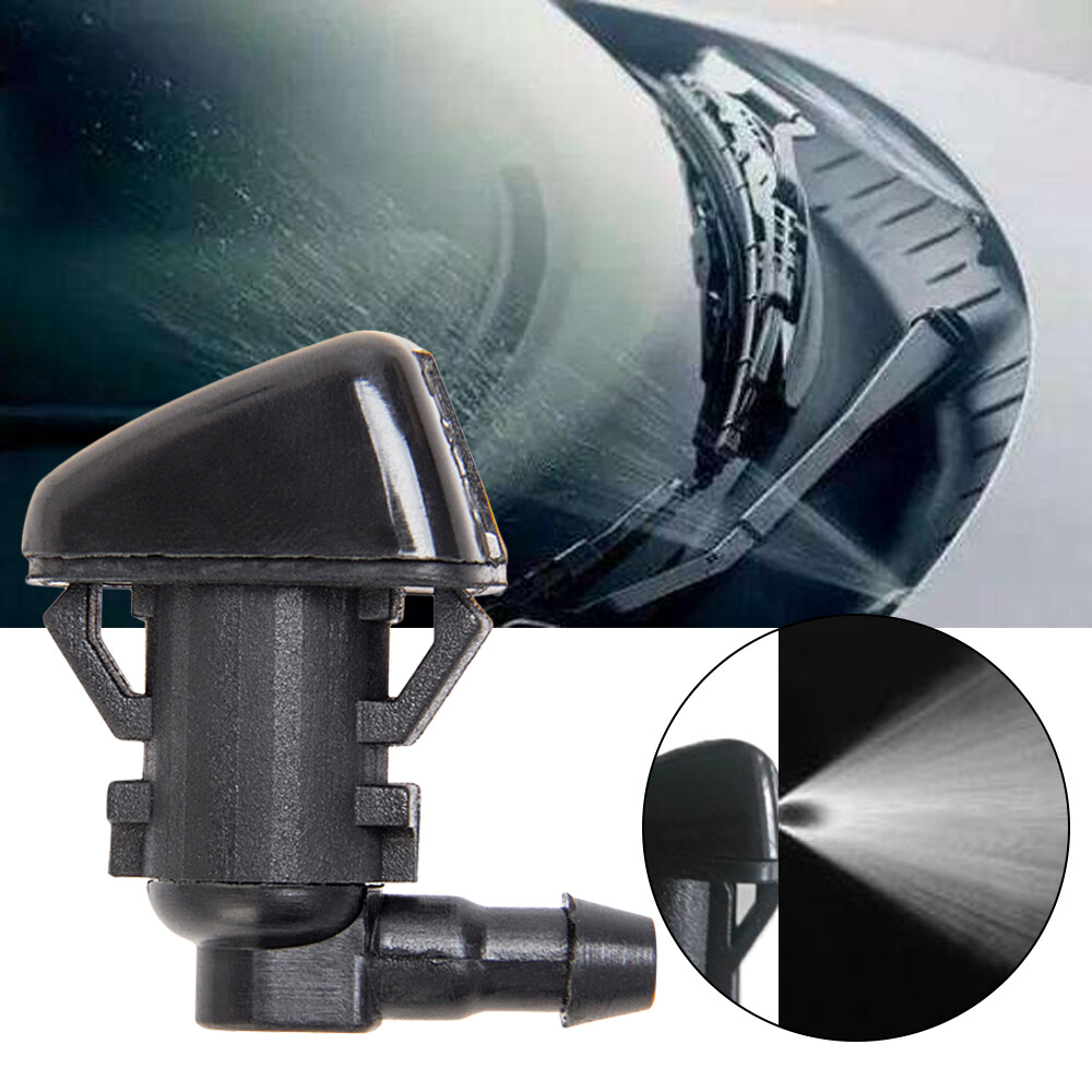 2pcs Windshield Washer Fluid Spray Jet Nozzle Kit Front For Ford Edge 2007-2010