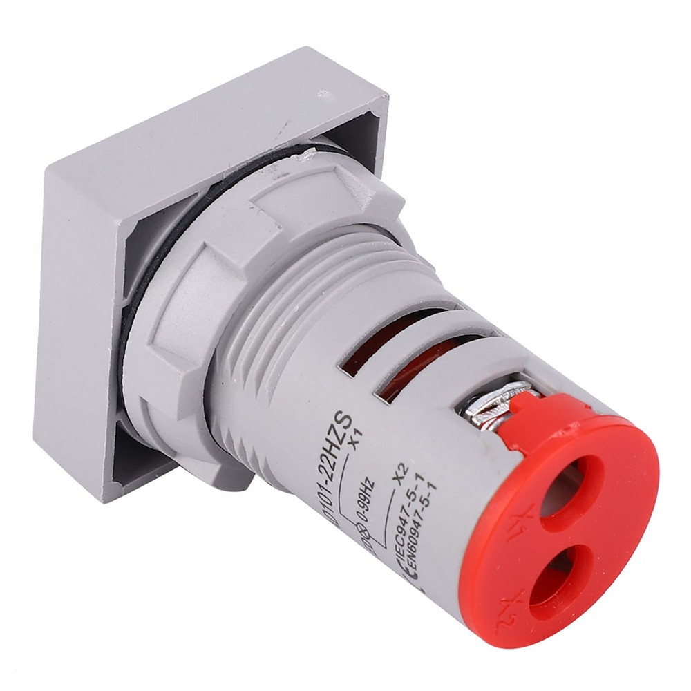 Square Digital Display LED Indication Light AC100~380V 20~75Hz Frequency Red