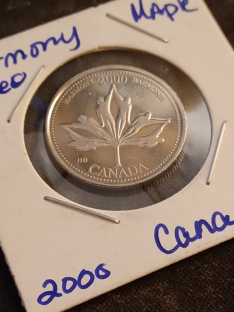 2000 Canada Maple Harmony Cameo, NICE Coin