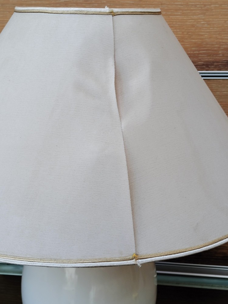 Pair of Vintage White Ceramic Counter Lights