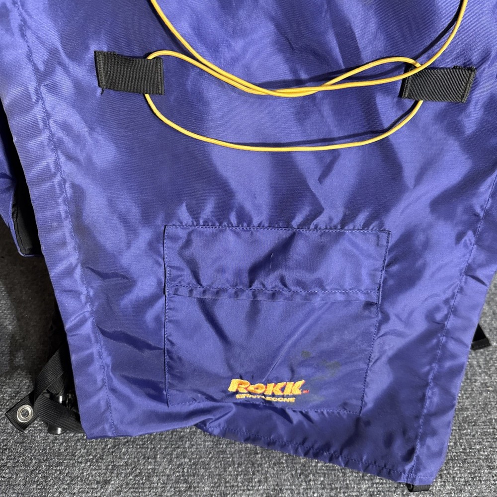 Rokk Bristlecone External Frame Hiking Backpack Blue Trail Camping Pack