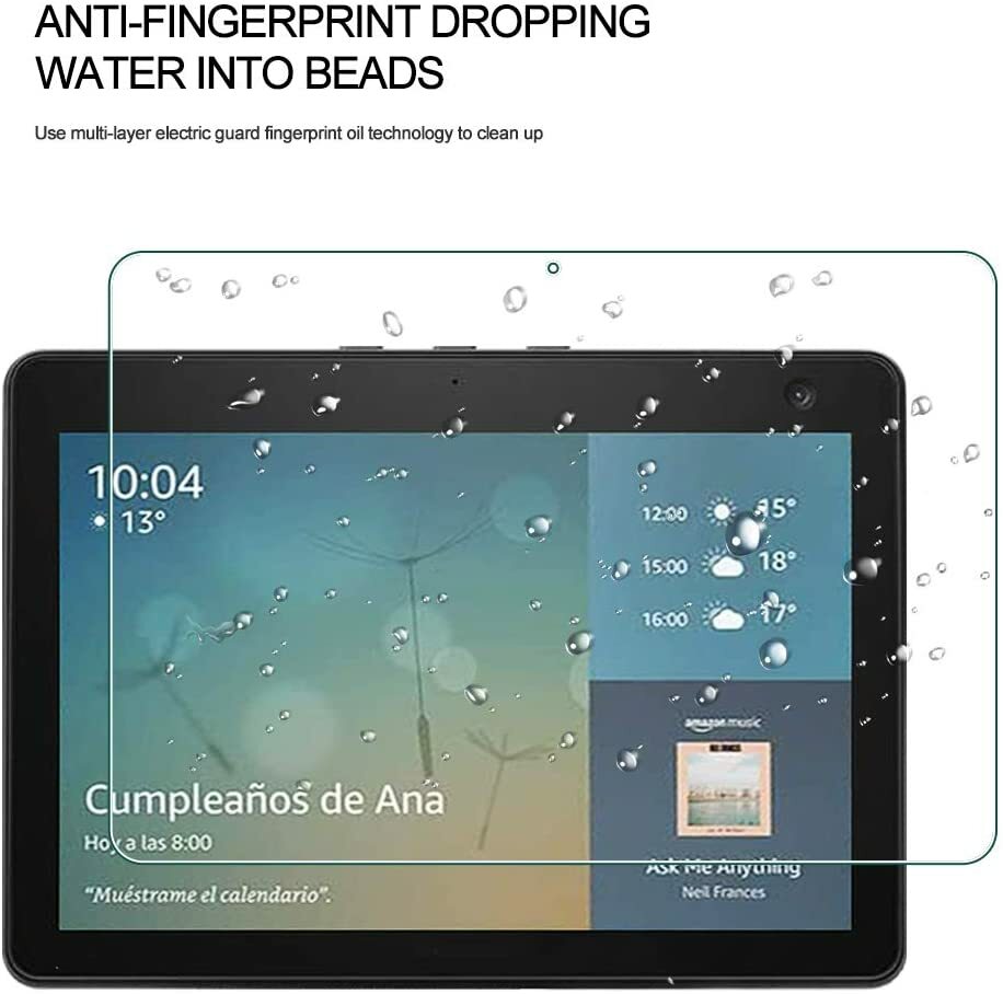 2PCS Glass Screen Protector for Amazon Echo Show 10 10.1"inch (3rd Generation)