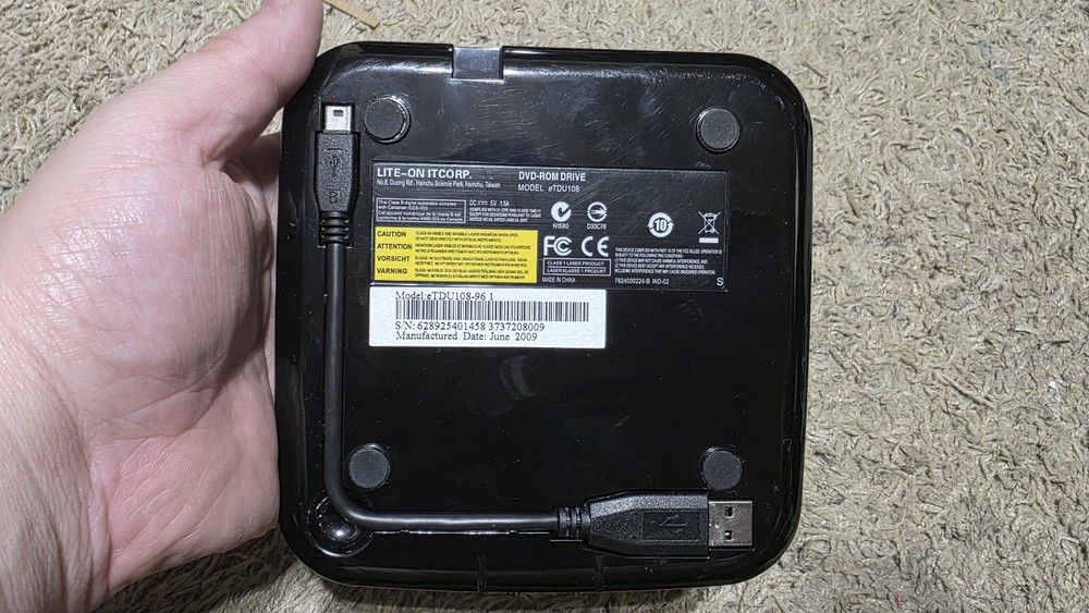 LiteOn DVD-Rom Drive eTDU108 External
