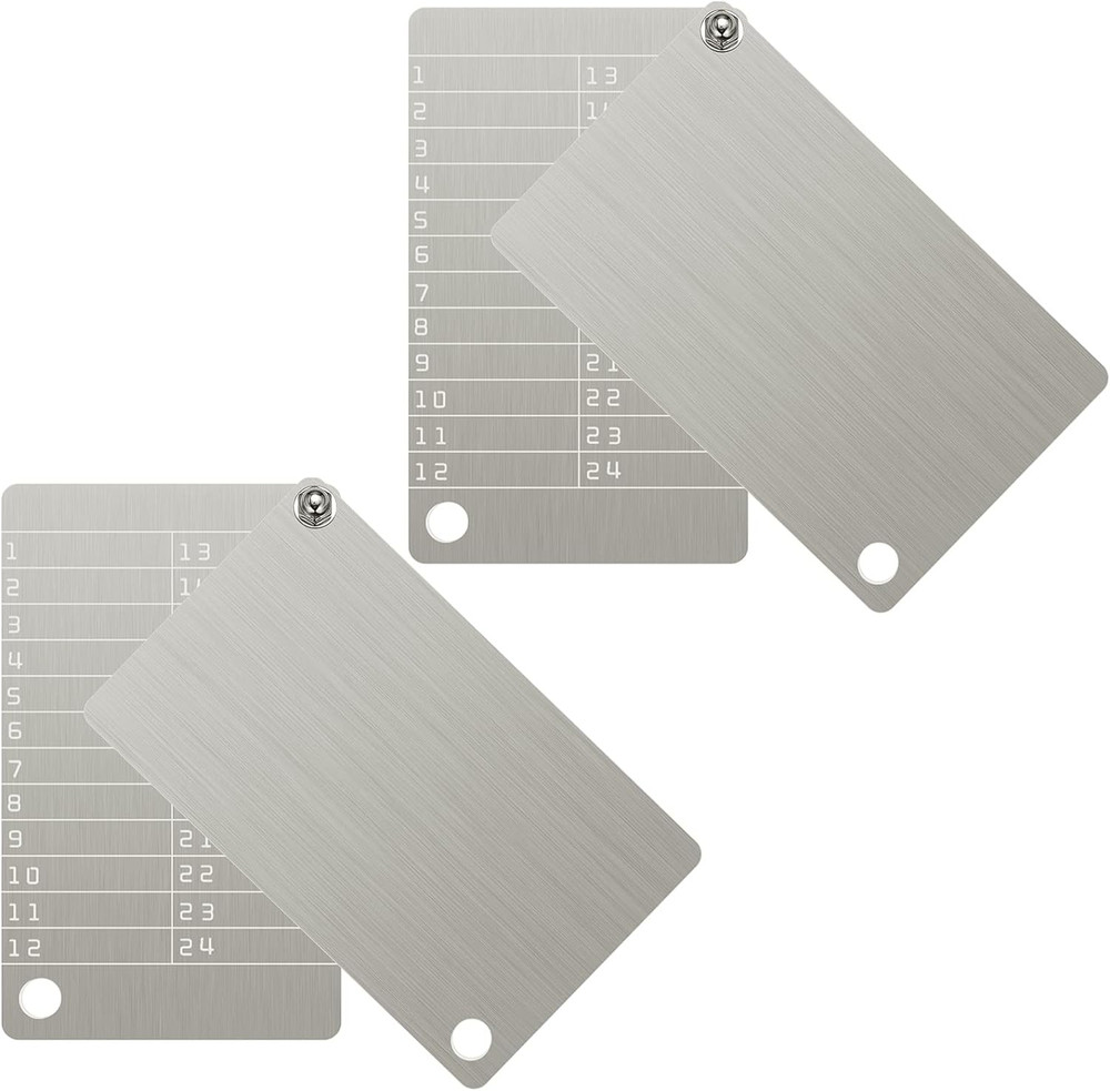 4 Plates Steel Wallet Crypto Cryptocurrency Seed Storage Crypto Wallet for Bitco