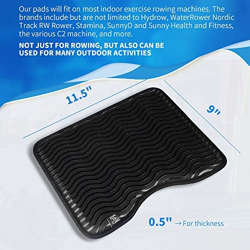 Rower Seat Pad Compatible with Concept 2 Rowing Machine - Anti Slip Rowing