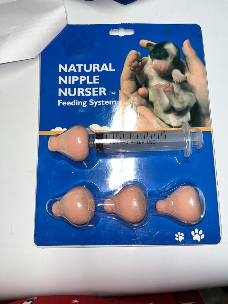 Puppy Whelping Feeding Nipple Bottle Syringe Large