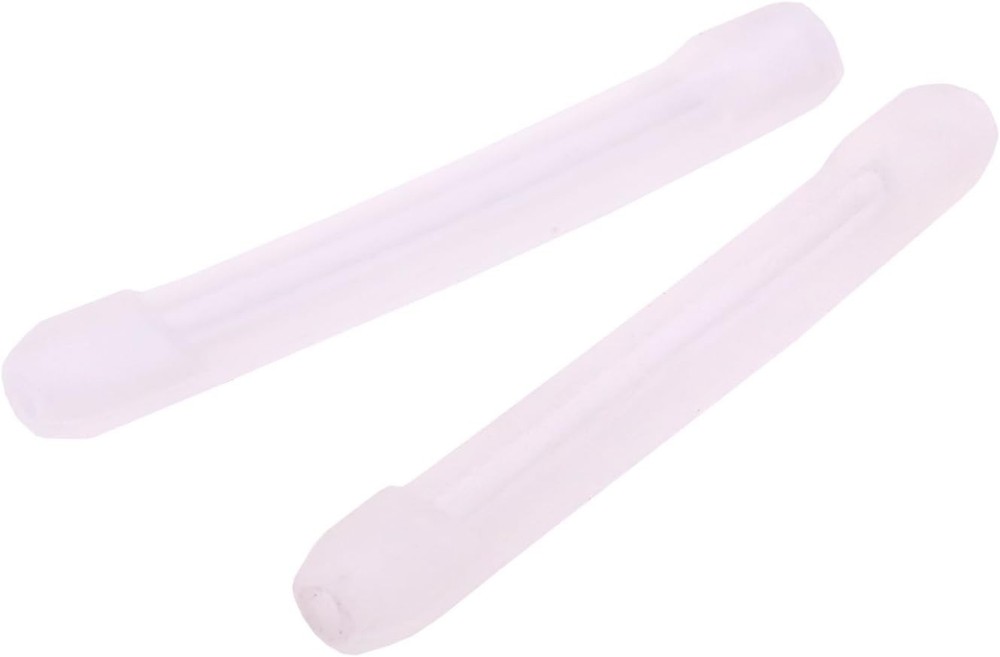 YR Soft Silicone Eyeglasses Temple Tips Sleeve Medium, Clear