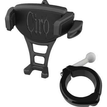Ciro 50357 Black Constrictor Phone Holder with 1-1/2" Clamp