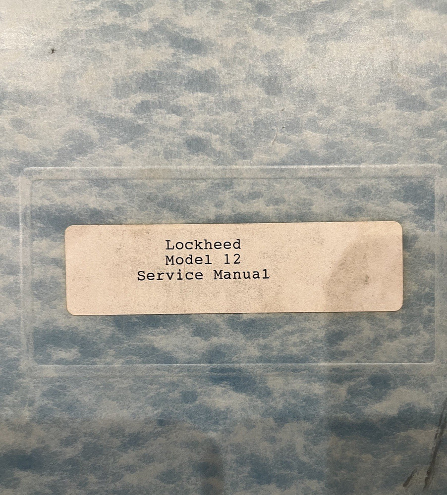 Lockhead 12 Service Manual Illustrated Older Copy